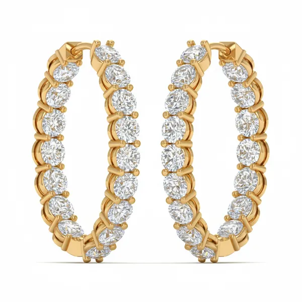 Citrine Pendant Earrings - View 2