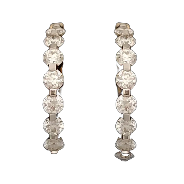 Opulent Velvet Diamond Bali Earrings MNEB1214