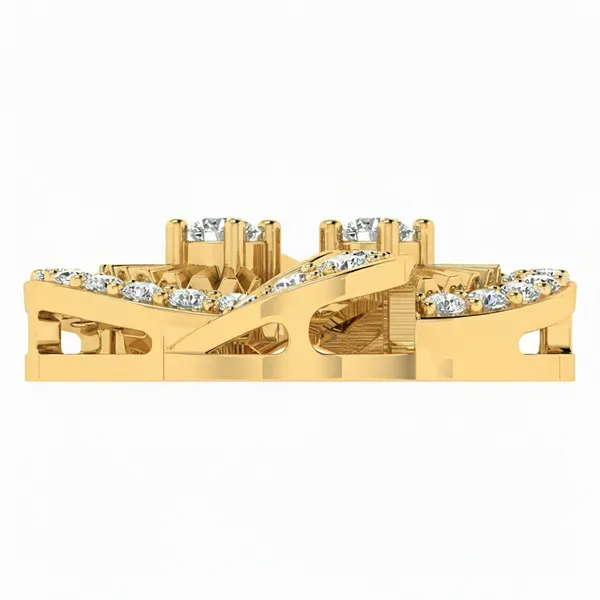 Dazzling Wrapped Diamond Pendant - View 4