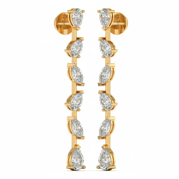 The Ondine Medallion Constellation Earrings - View 2