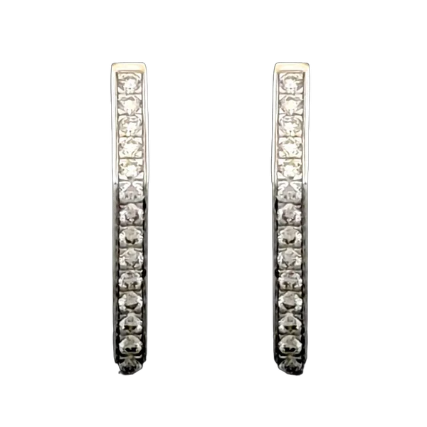 Majestic Petal Diamond Bali Earrings - Laboratory-Grown Diamond Bali Earrings