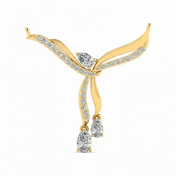 Radiant Solitaire Diamond Mangalsutra - Laboratory-Grown Diamond Mangalsutra