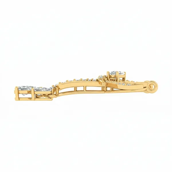 Radiant Solitaire Diamond Mangalsutra - View 3