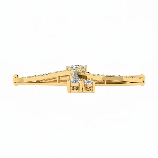 Radiant Solitaire Diamond Mangalsutra - View 4