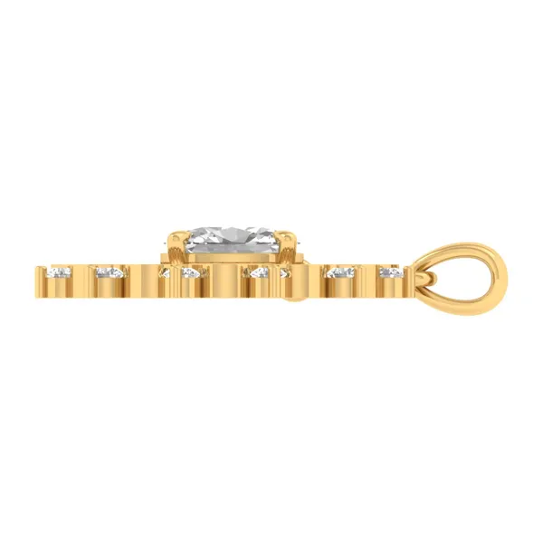 Imperial Art Deco Diamond Pendant - View 3