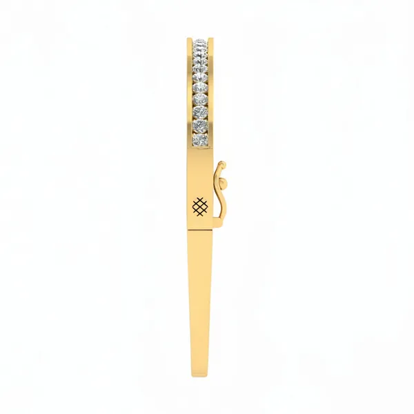 Ornate Regal Diamond Bangle - View 4