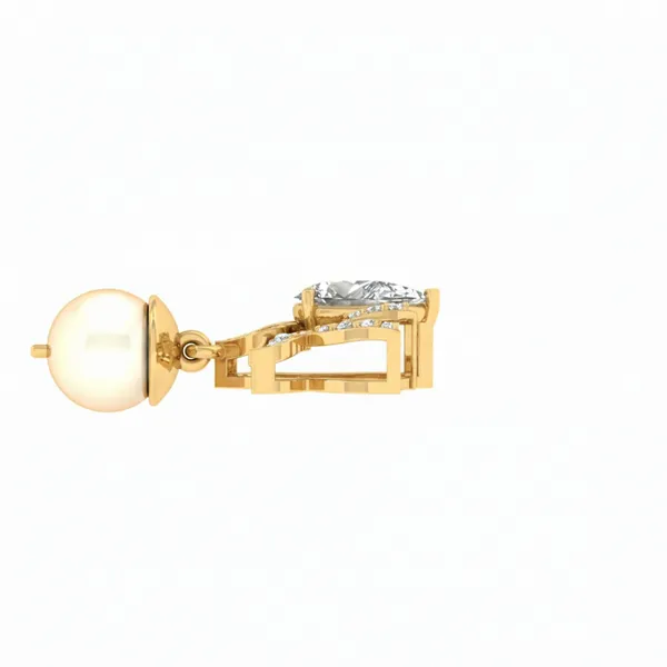 Alluring Vintage Diamond Pendant - View 3