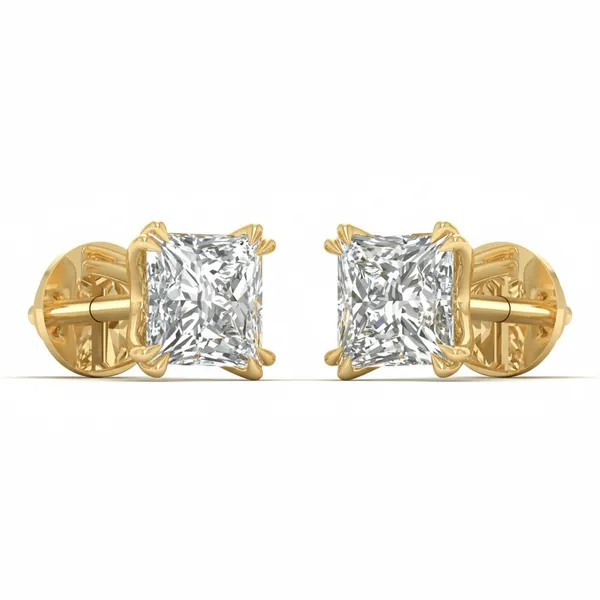 The Belcanto Starburst Single Diamond Studs - View 2