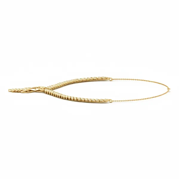 Pristine Y-Chain Diamond Necklace - View 2