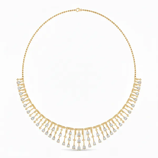 Statuesque Drop Diamond Necklace - Laboratory-Grown Diamond Necklace