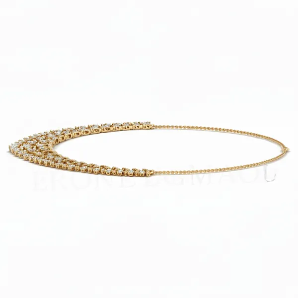 Statuesque Drop Diamond Necklace - View 2