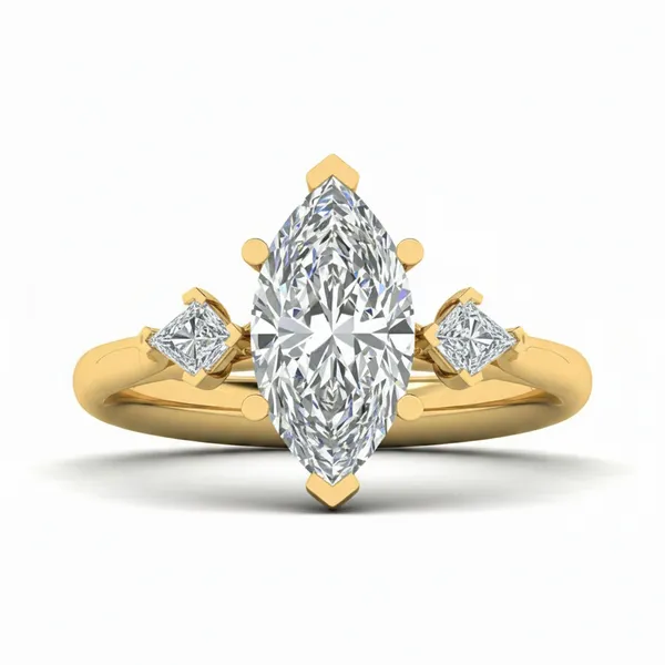 Striking Modern Diamond Ring - View 2