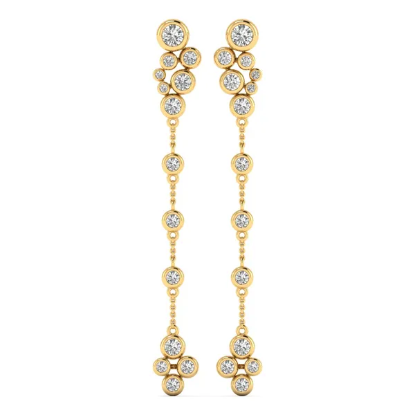 The Virtuosa Swan Mosaic Earrings - Laboratory-Grown Diamond Drop Earrings