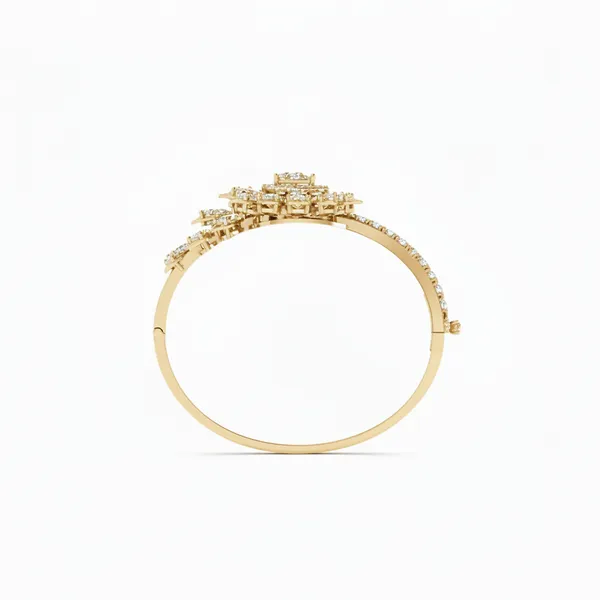 Gleaming Moonbeam Diamond Bangle - View 3