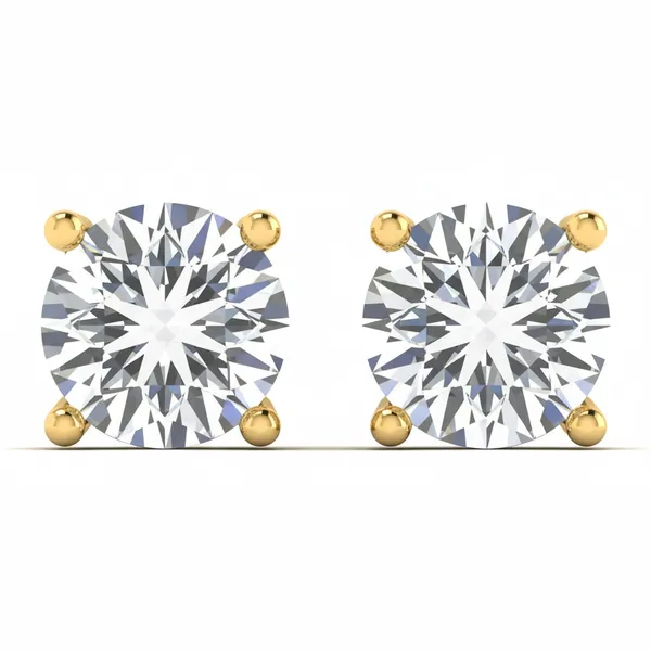 Undine Solo Stone Earrings - Laboratory-Grown Diamond Earrings
