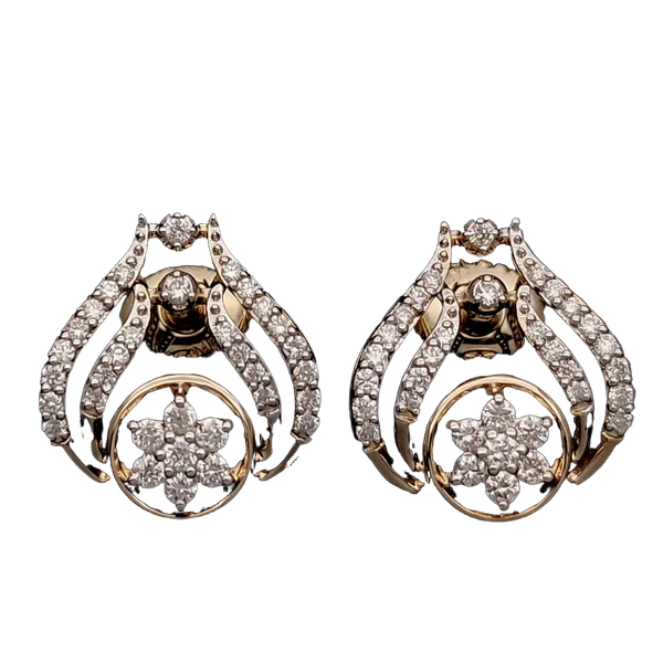 Opulent Velvet Diamond Earrings - View 2