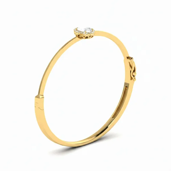 Couture Twist Diamond Bangle - View 2