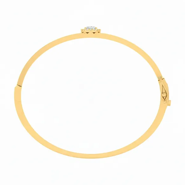 Couture Twist Diamond Bangle - View 3