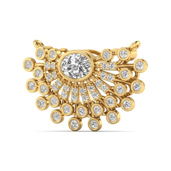Stunning Floating Diamond Pendant - View 2
