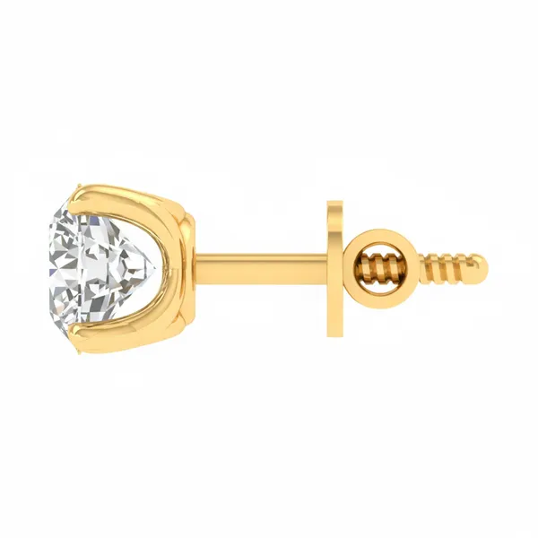 The Eclatante Lattice Solitaire Earrings - View 3