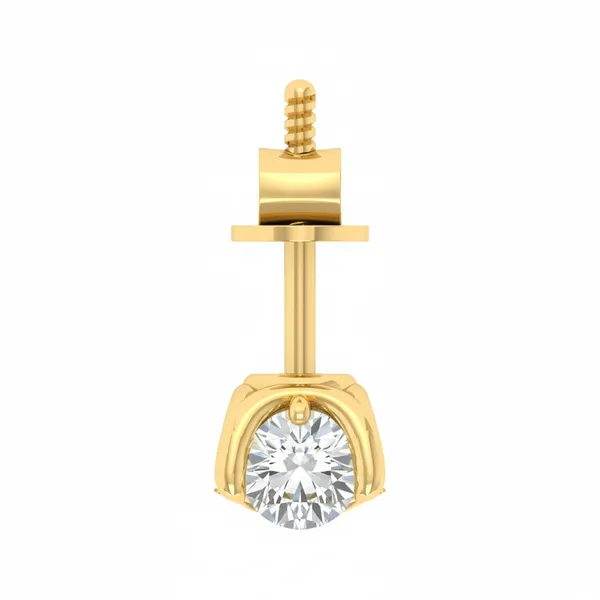 The Eclatante Lattice Solitaire Earrings - View 4