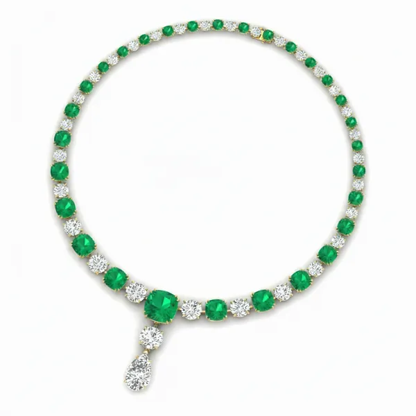 Precious Accent Diamond Necklace - View 3