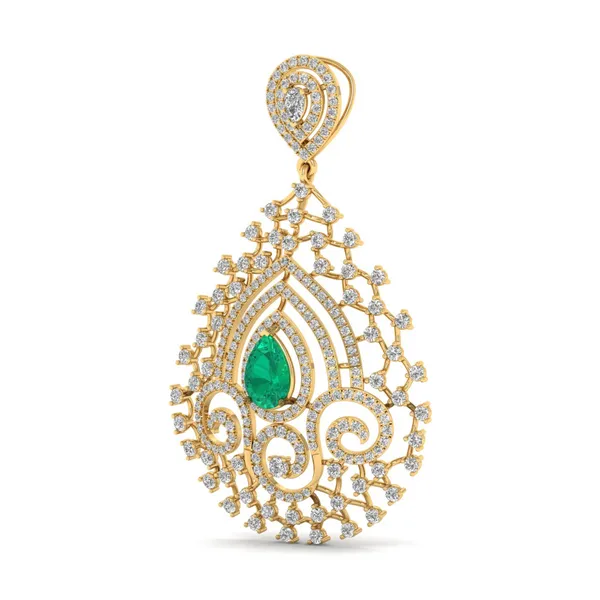 Whimsical Star Diamond Pendant - View 2
