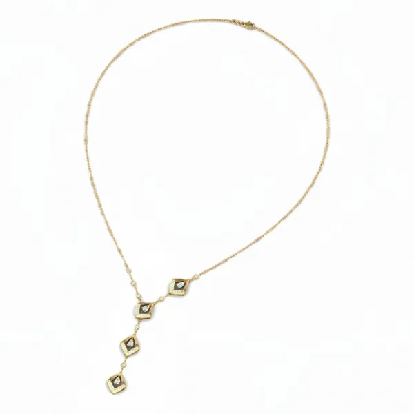 Serene Sunrise Diamond Necklace - View 3