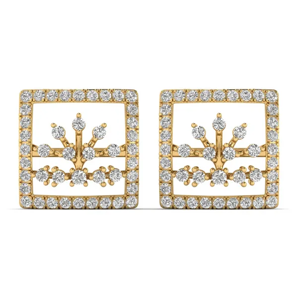 The Elowen Peony Grand Cascade Earrings - Laboratory-Grown Diamond Earrings