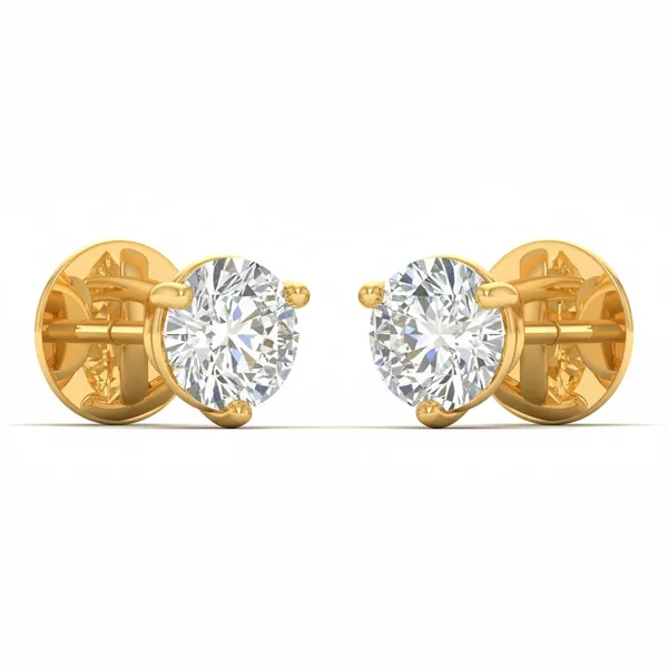 The Gloriana Fringe Solitaire Earrings - View 2