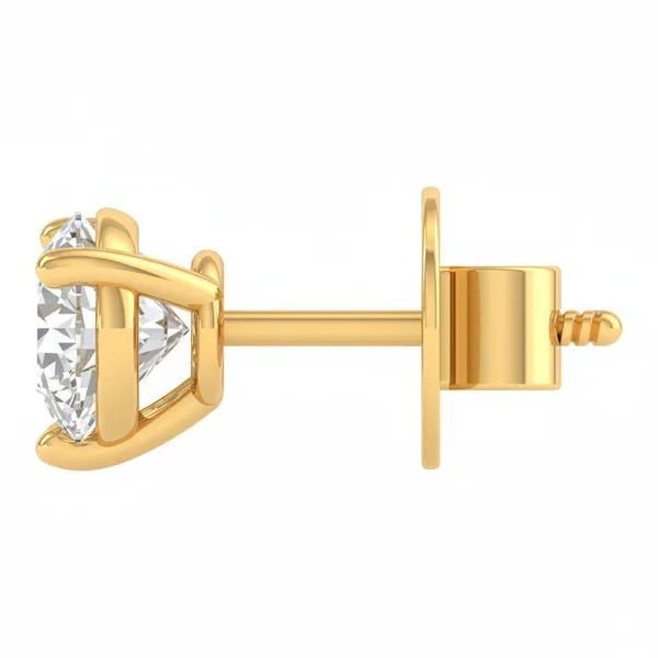 The Gloriana Fringe Solitaire Earrings - View 3