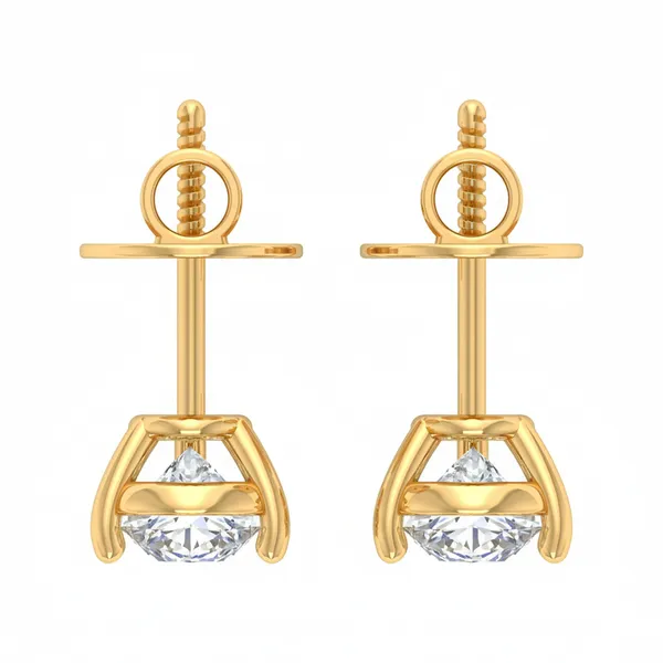 The Gloriana Fringe Solitaire Earrings - View 4
