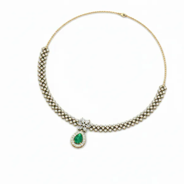 Magnificent Cascade Diamond Necklace - View 3