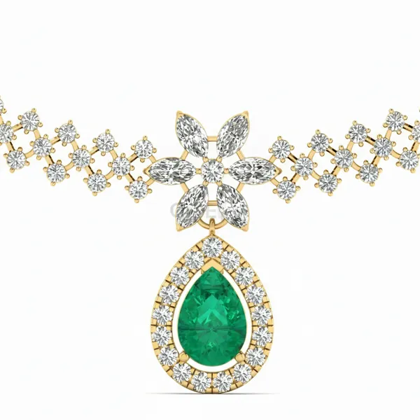 Magnificent Cascade Diamond Necklace - View 4