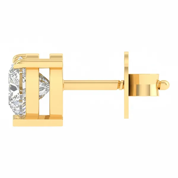 Bisou Ribbon Solo Stone Earrings - View 3