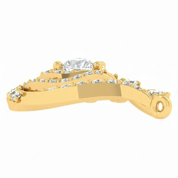 Imperial Bar Diamond Pendant - View 3