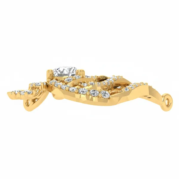 Imperial Bar Diamond Pendant - View 4