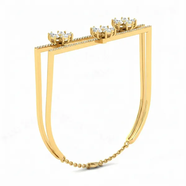 Chic Celestial Diamond Bangle - View 2