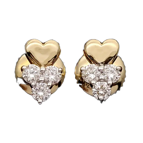 Luminous Crest Diamond Earrings - Laboratory-Grown Diamond Earrings