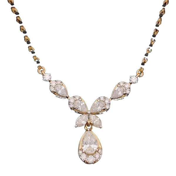 Elegant Aurora Diamond Mangalsutra - View 2