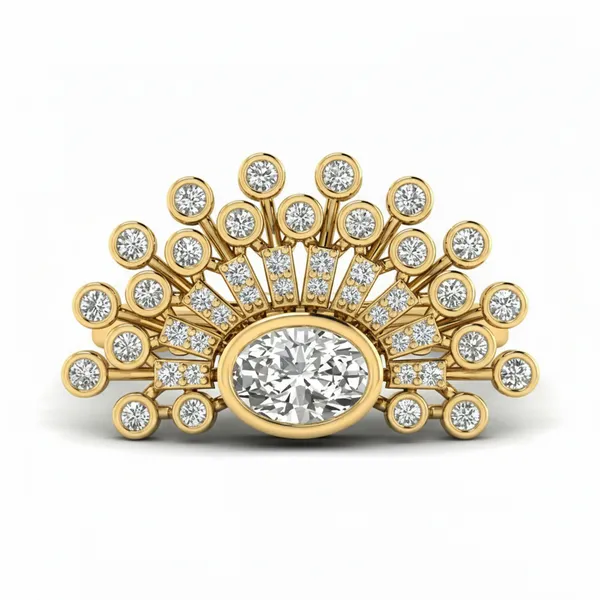 Elegant Starlight Diamond Ring - View 2