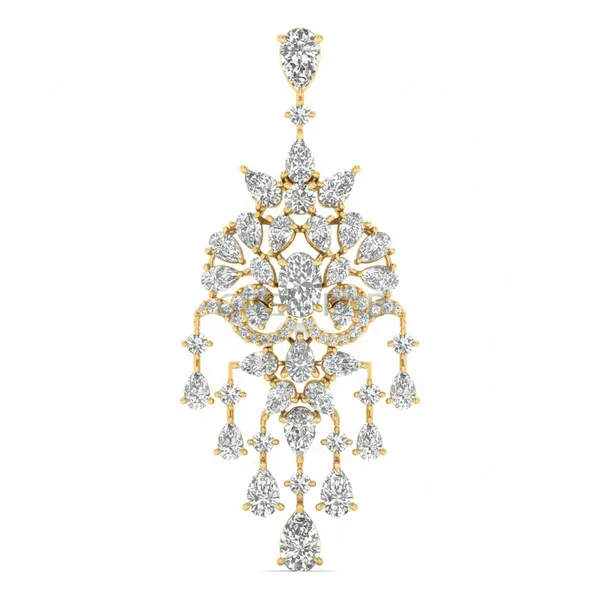 Radiant Teardrop Diamond Pendant - Laboratory-Grown Diamond Pendant