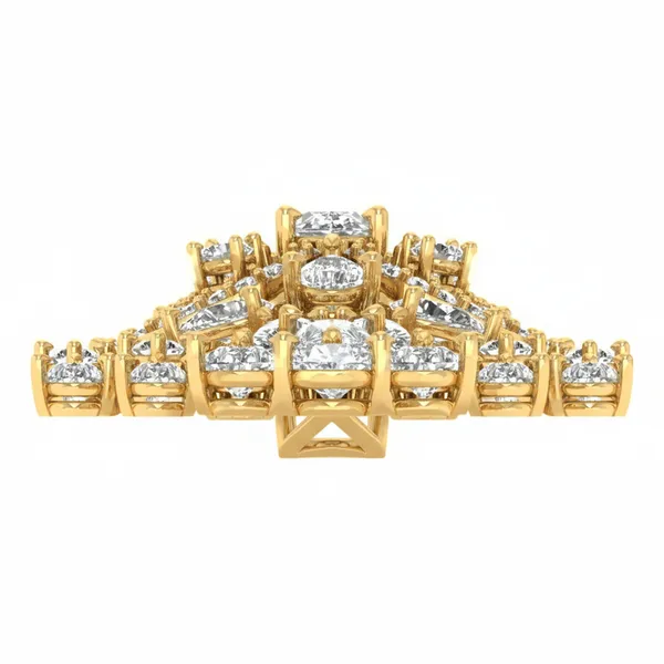 Radiant Teardrop Diamond Pendant - View 4