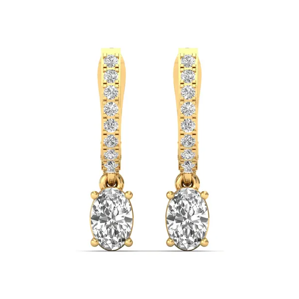 Saffira Teardrop Constellation Earrings - Laboratory-Grown Diamond Earrings