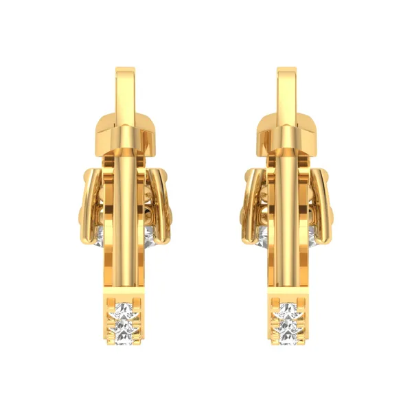 Saffira Teardrop Constellation Earrings - View 4