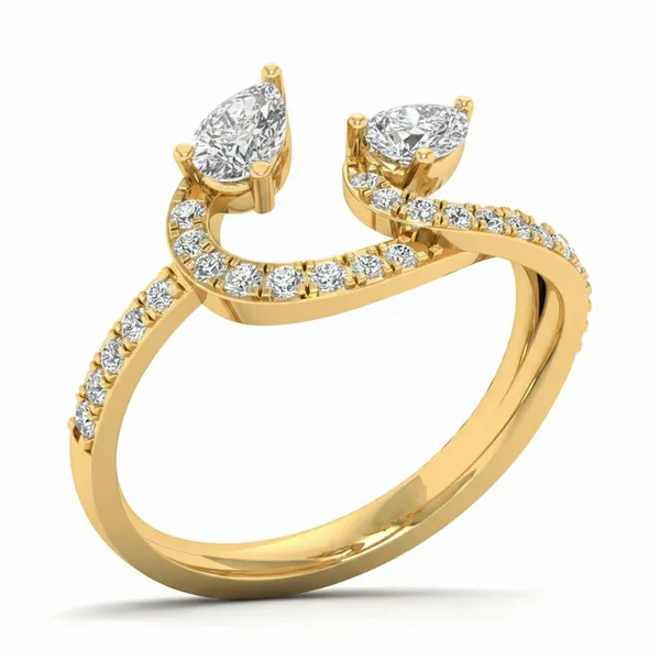 Sophisticated Starlight Diamond Ring - Laboratory-Grown Diamond Ladies Ring