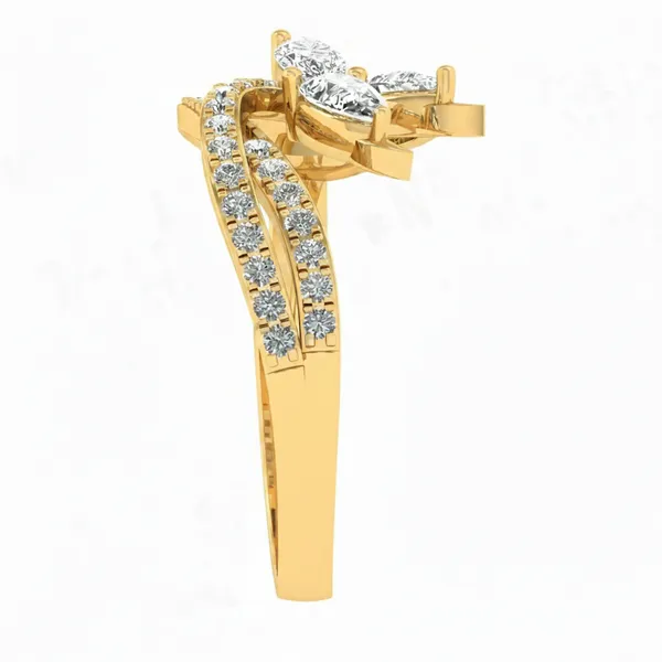 Sophisticated Starlight Diamond Ring - View 4