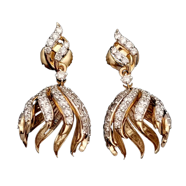Opulent Lattice Diamond Earrings MNER1258