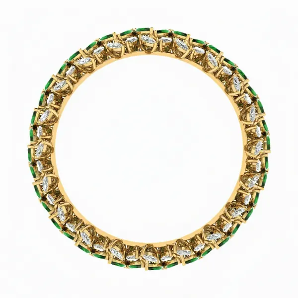 Captivating Channel Diamond Bangle - View 3