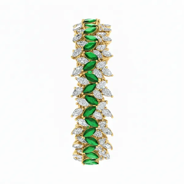 Captivating Channel Diamond Bangle - View 4
